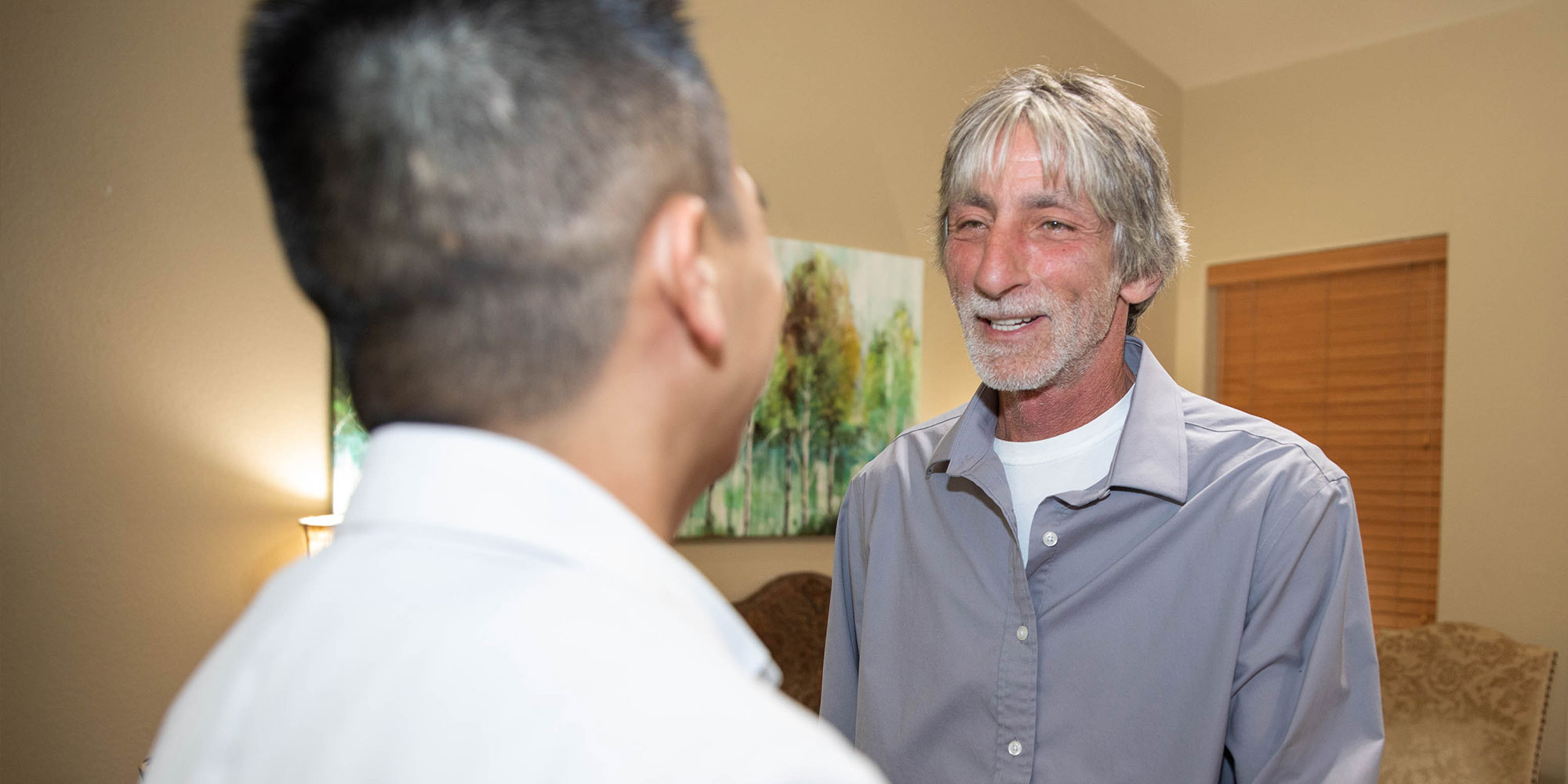 bone grafting patient checking in for procedure